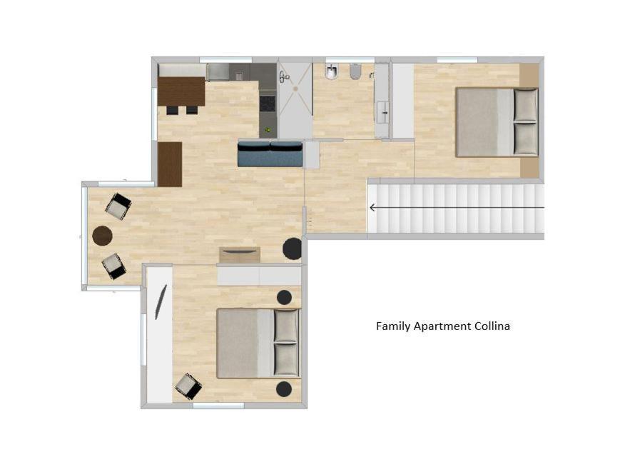 Apartment Cesa Collina Ortisei Eksteriør billede